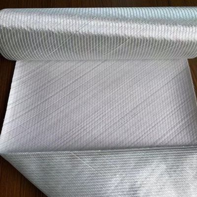 Strong Fiberglass  +45/-45° Biaxial Fabric For Reinforcement Wet Out Resin With Polyester Tissue
