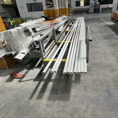 Wall Thickness 2.5mm Pultrusion FRP Round Tube Light Grey As Facility Of Infrastructures
