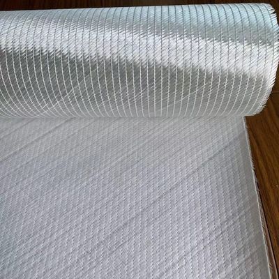 Strong Fiberglass  +45/-45° Biaxial Fabric For Reinforcement Wet Out Resin With Polyester Tissue